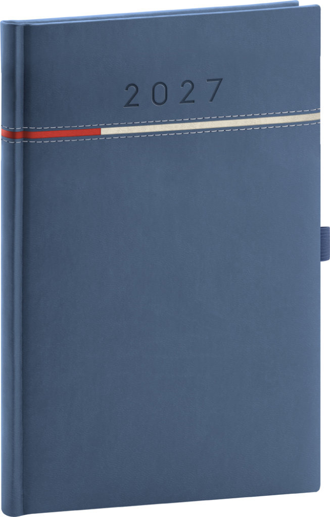 NOTIQUE týždenný Tomy 2027, modro-červený, 15 × 21 cm