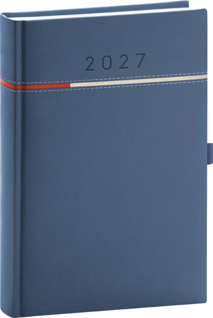 NOTIQUE denný Tomy 2027, modro-červený, 15 × 21 cm