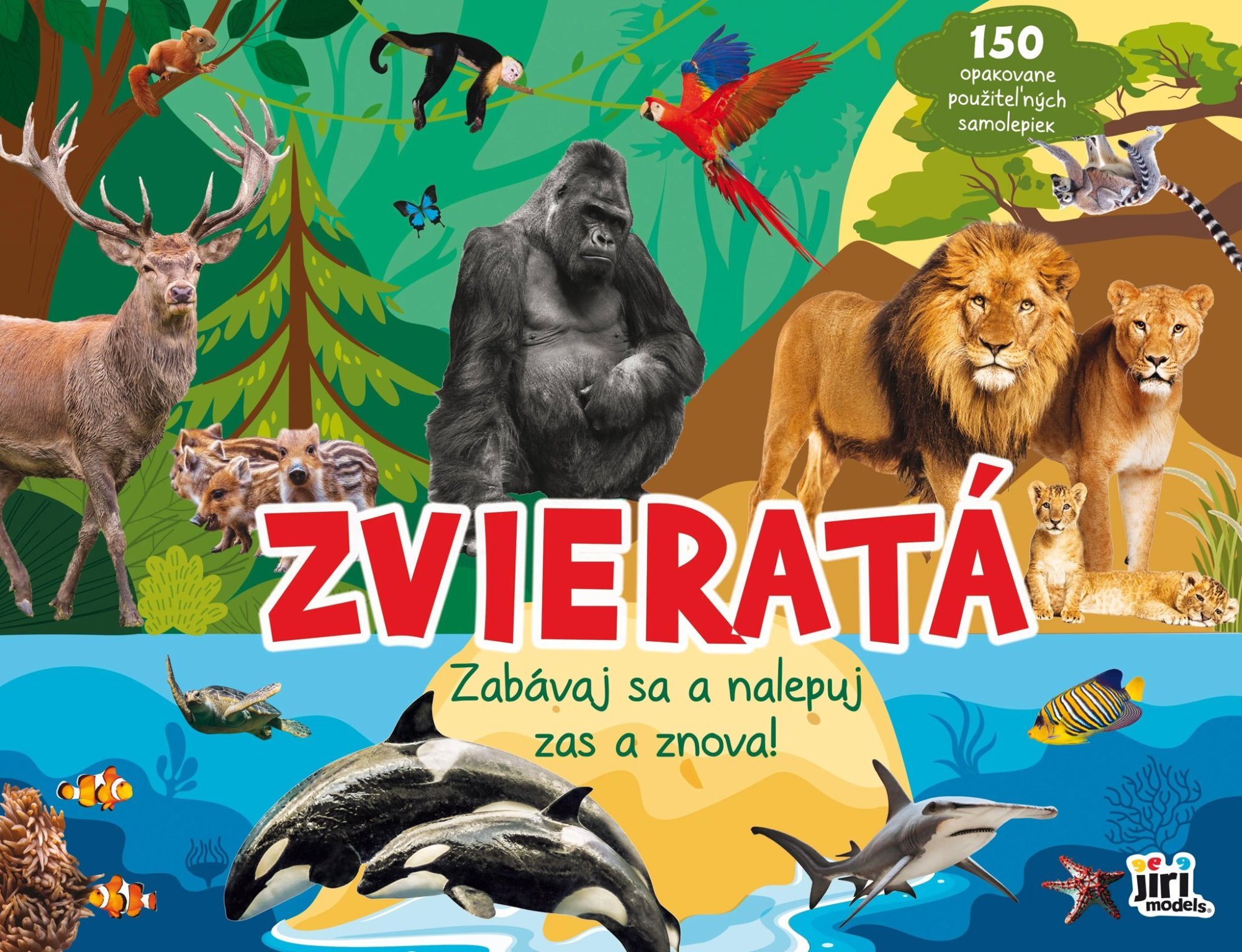 Zabávaj sa a nalepuj zas a znovu! Zvieratá