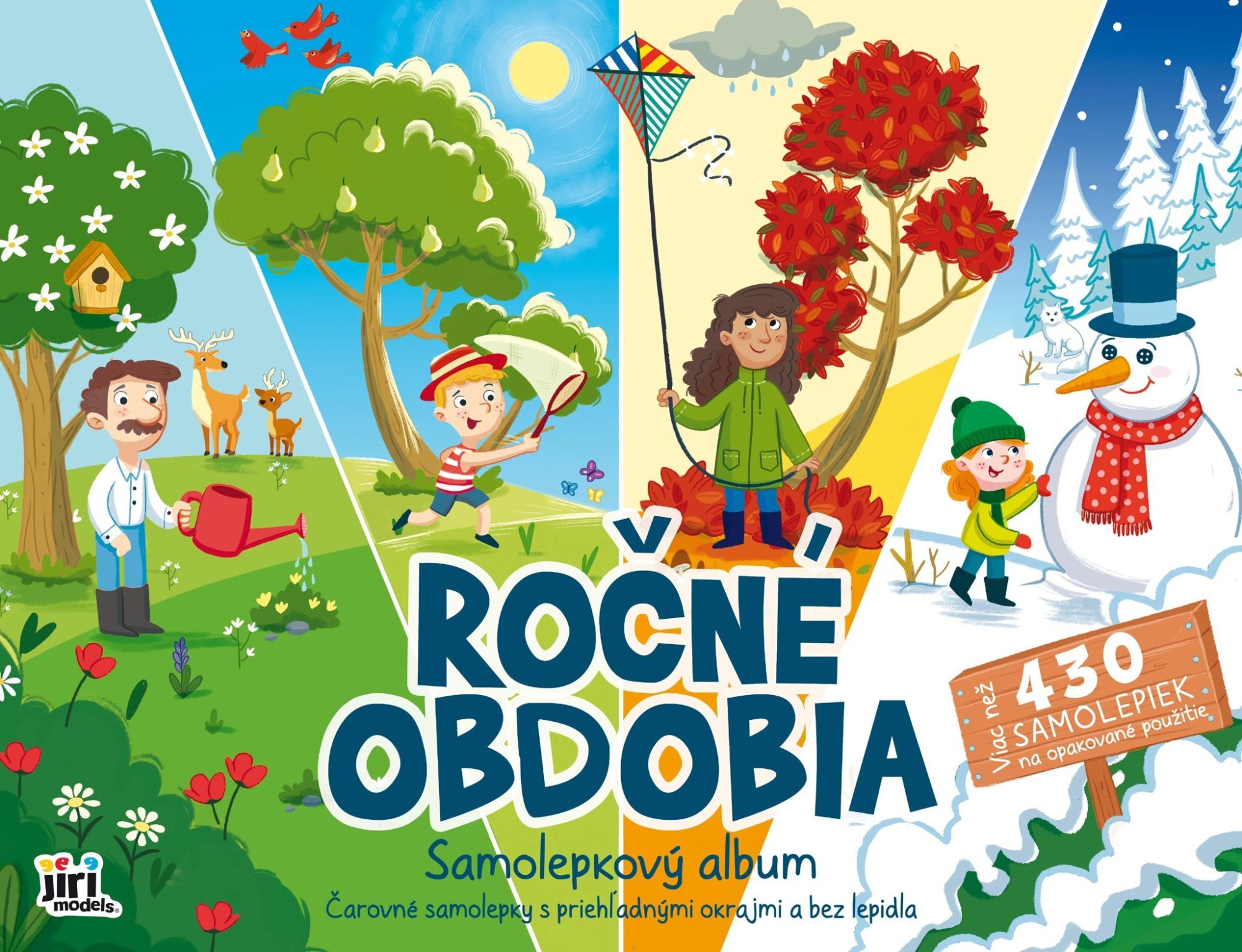 Zabávaj sa a nalepuj zas a znovu! Ročné obdobia