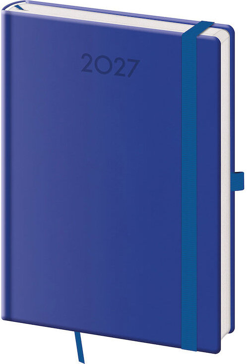 HELMA 365 denní 2027 A5 Print Plus, královský modrý