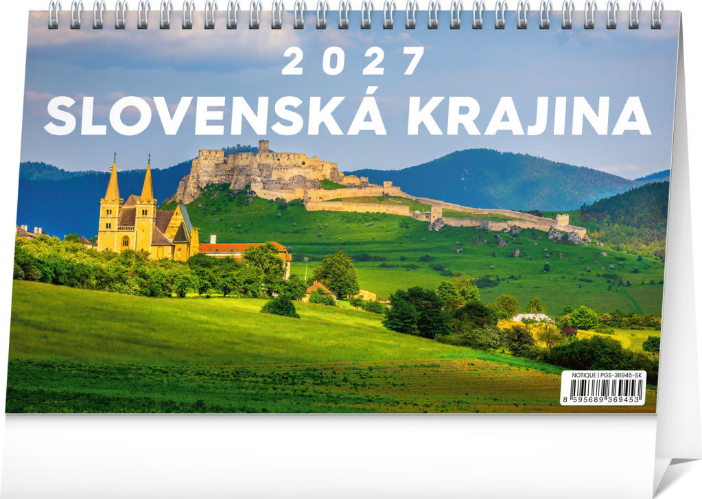 NOTIQUE Slovenská krajina 2027, 23,1 × 14,5 cm