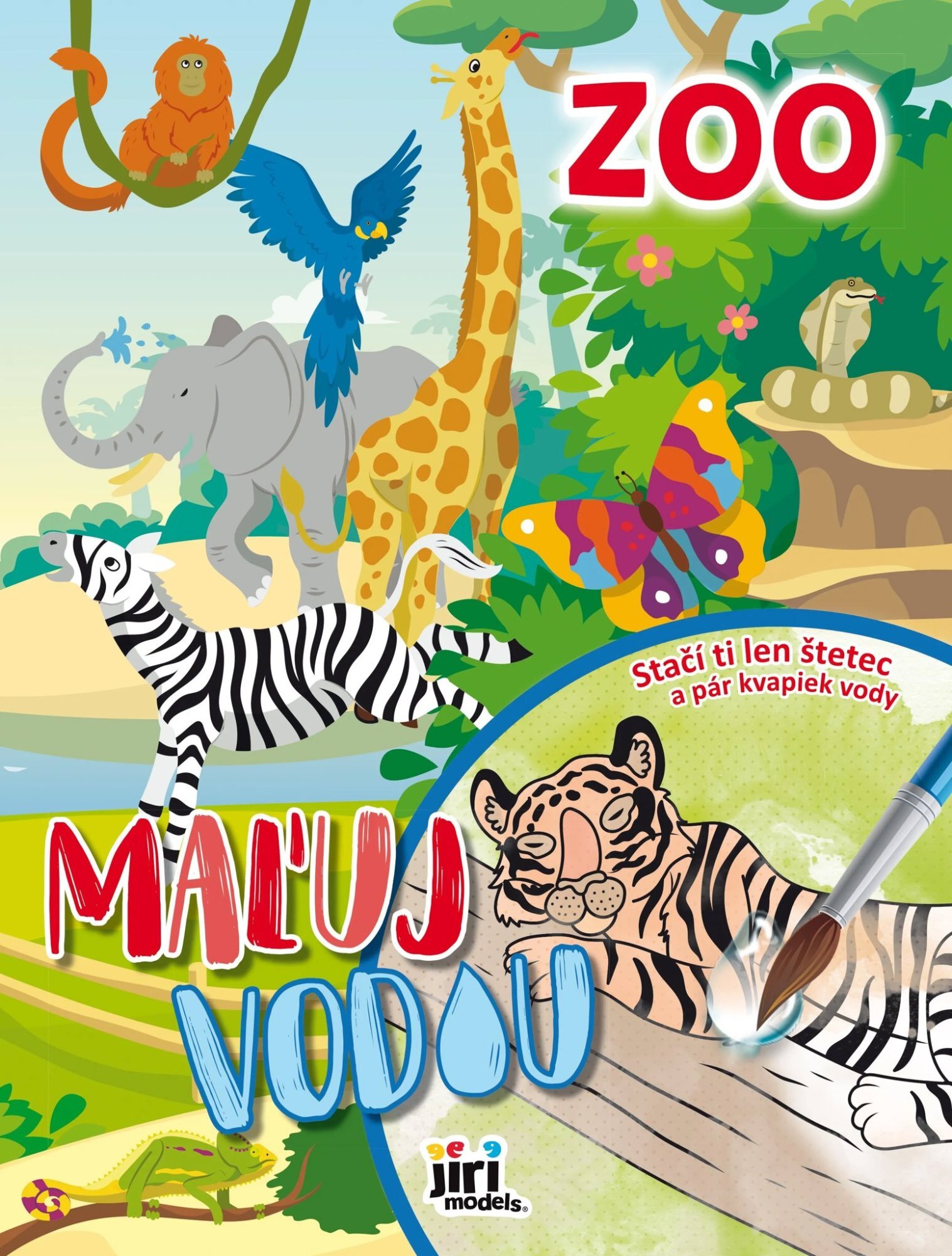 Jiri Models Paint with water A4 Zoo