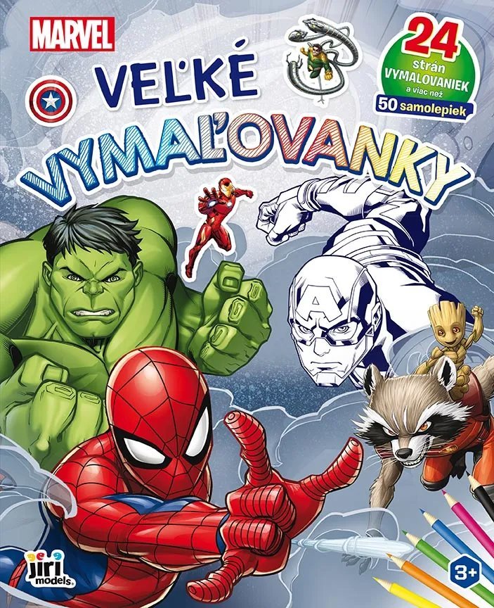 Jiri Models Large colouring books Marvel