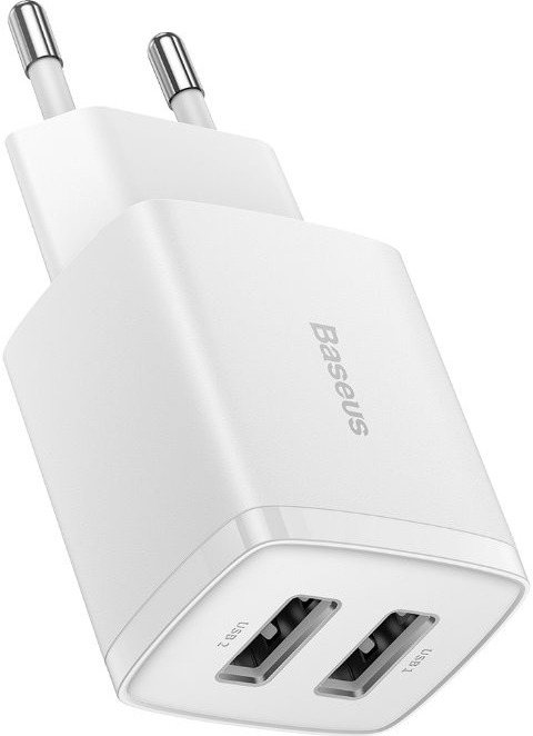 Baseus Compact Charger 2U 10,5 W EU White