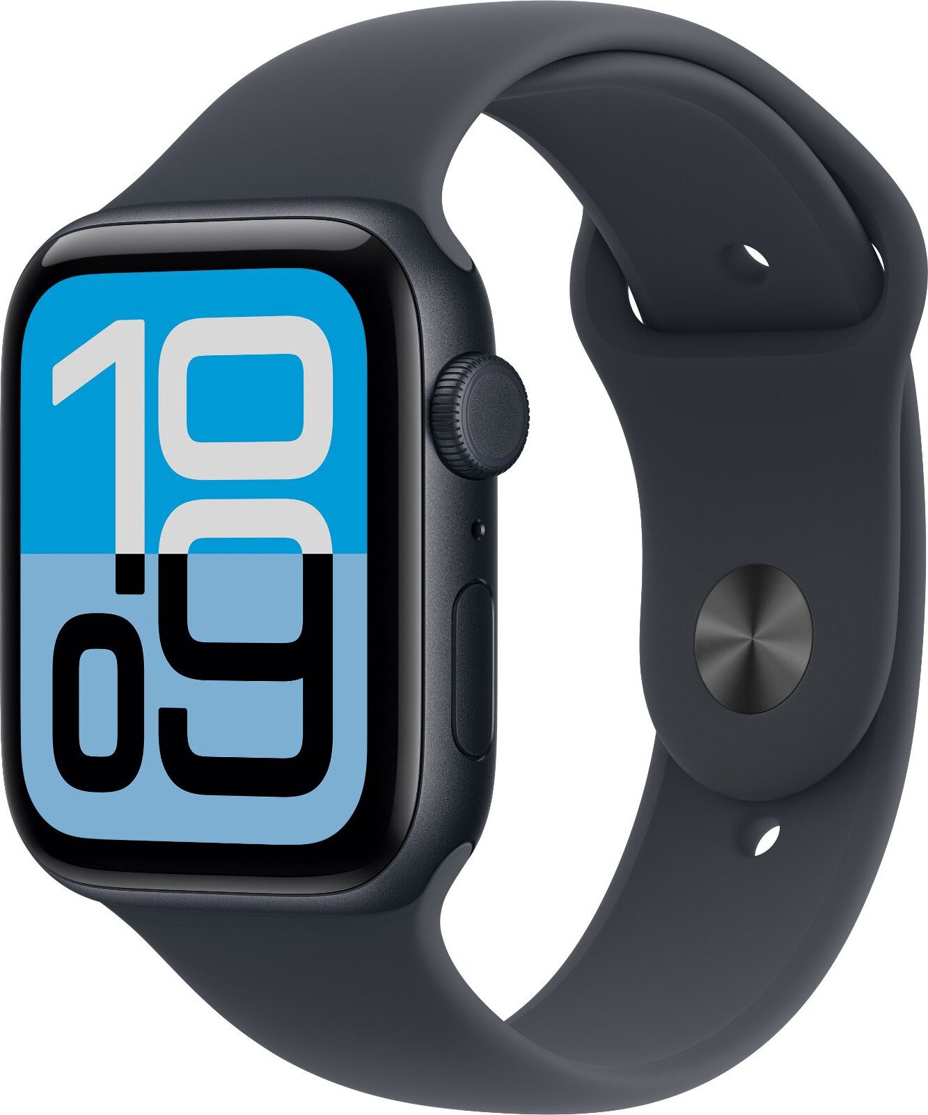 Apple Watch SE 3 Cellular 44 mm Polnočný hliník s polnočným športovým remienkom – S/M