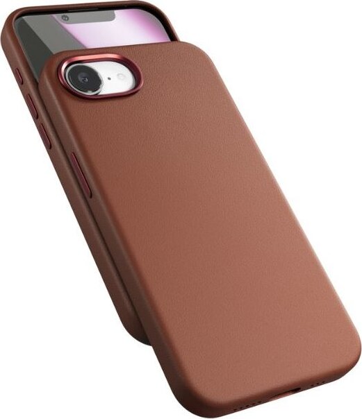 Epico Mag+ kožený kryt iPhone 16e/17e - hnedý