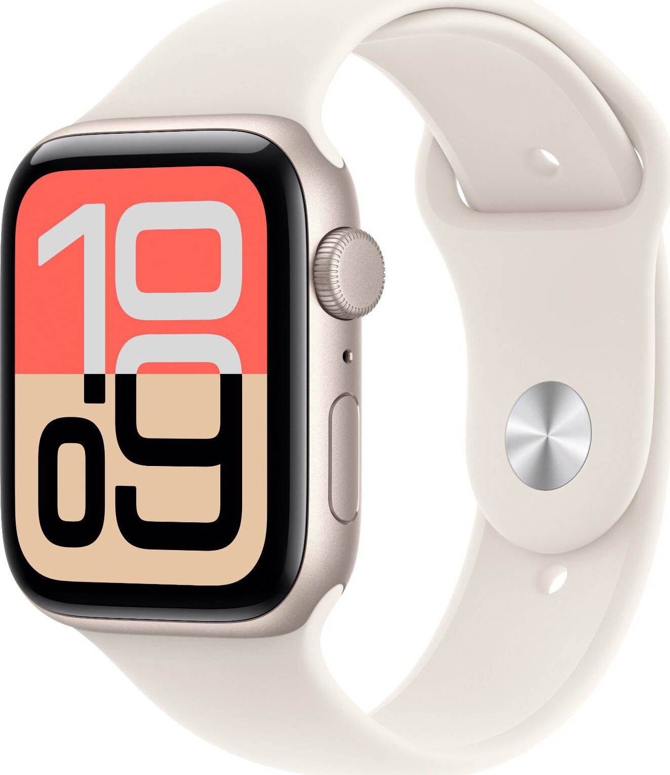 Apple Watch SE 3 40 mm Hviezdny biely hliník s hviezdno bielym športovým remienkom – S/M