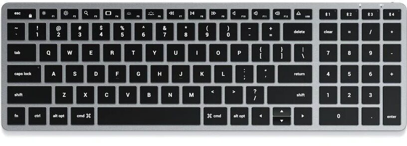Satechi Slim X2 Slim Bluetooth Wireless Keyboard – Space Grey – US