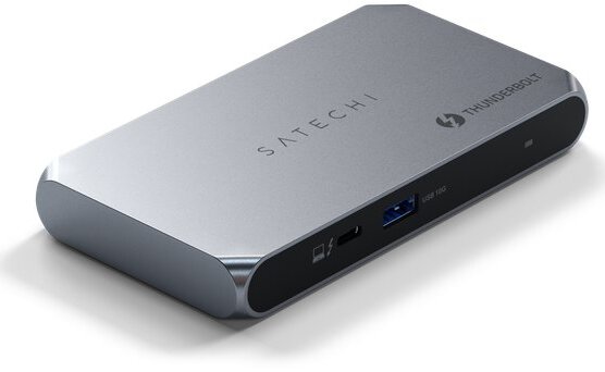 Satechi Thunderbolt 4 Slim Hub Pro 3 Strieborný