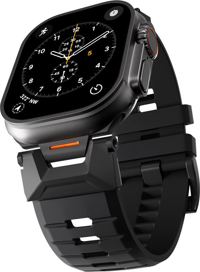 Epico FKM Rubber Pro Apple Watch SE 44 mm/Series 1 – 9 42/44/45 mm, 10 – 11 46 mm/Ultra 49 mm, čierny