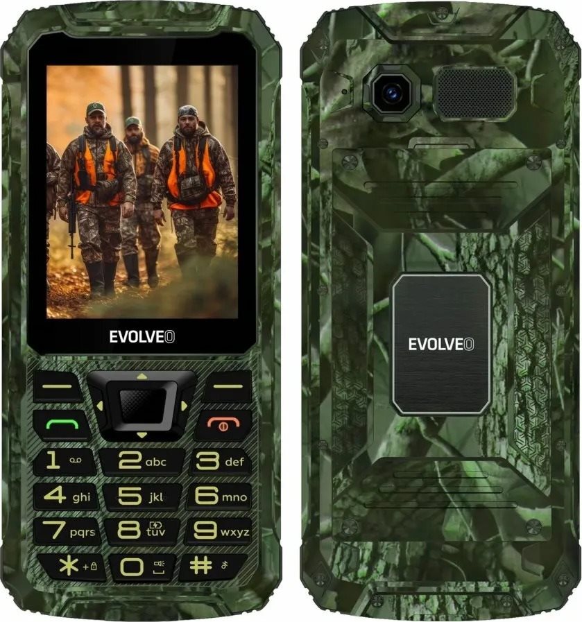 EVOLVEO StrongPhone Z6 lovecká kamufláž