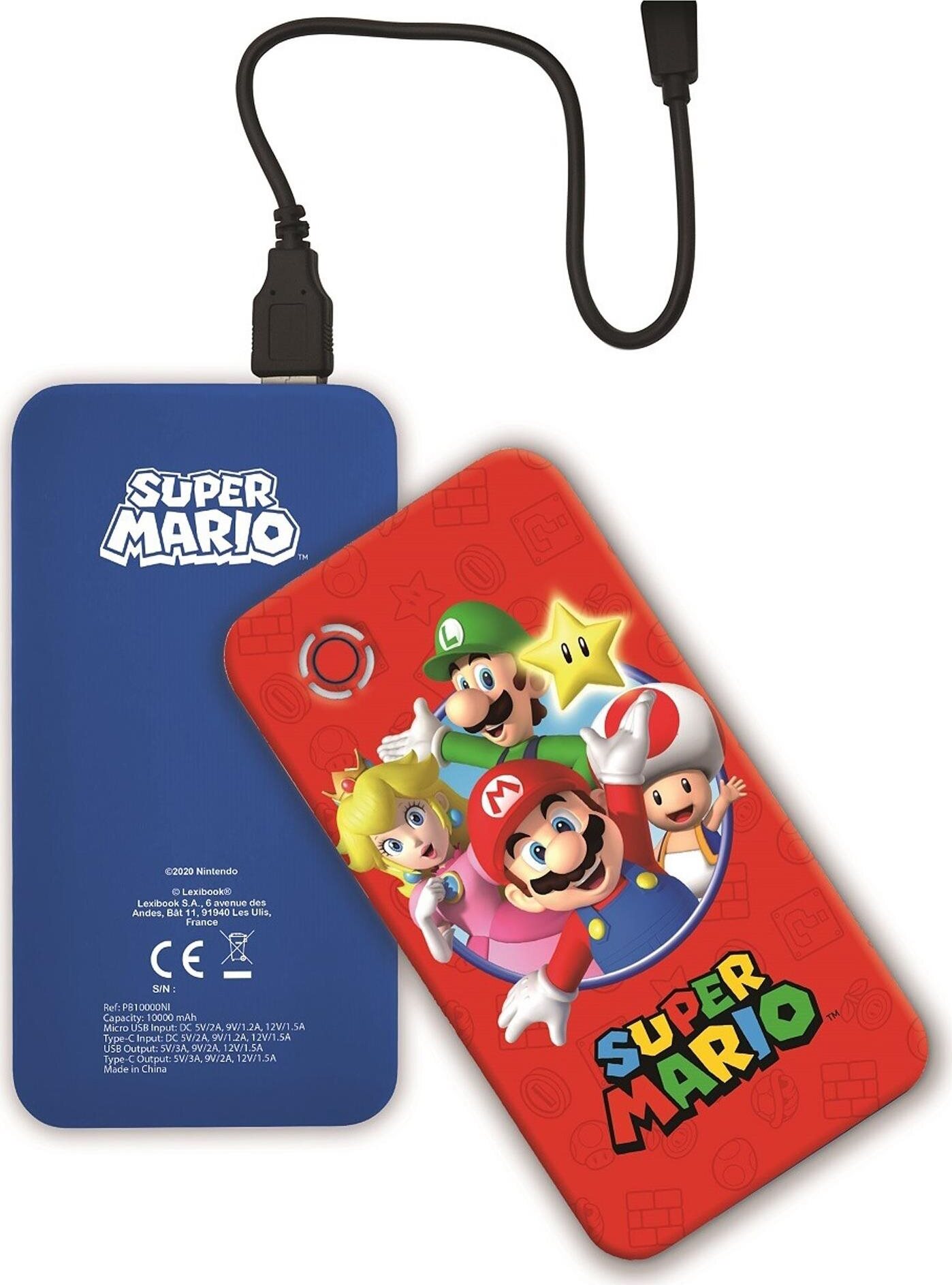 Lexibook Rýchlonabíjacia power banka Super Mario 10000 mAh
