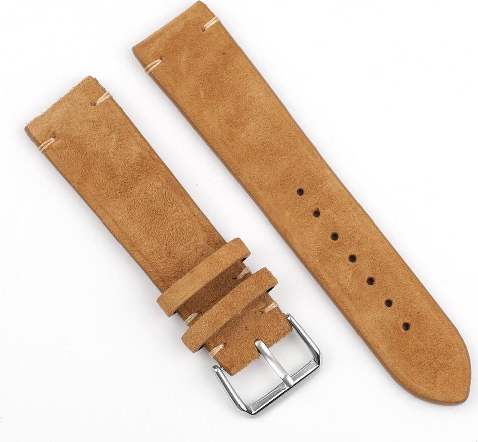 BStrap Suede Leather Universal Quick Release 22 mm, brown