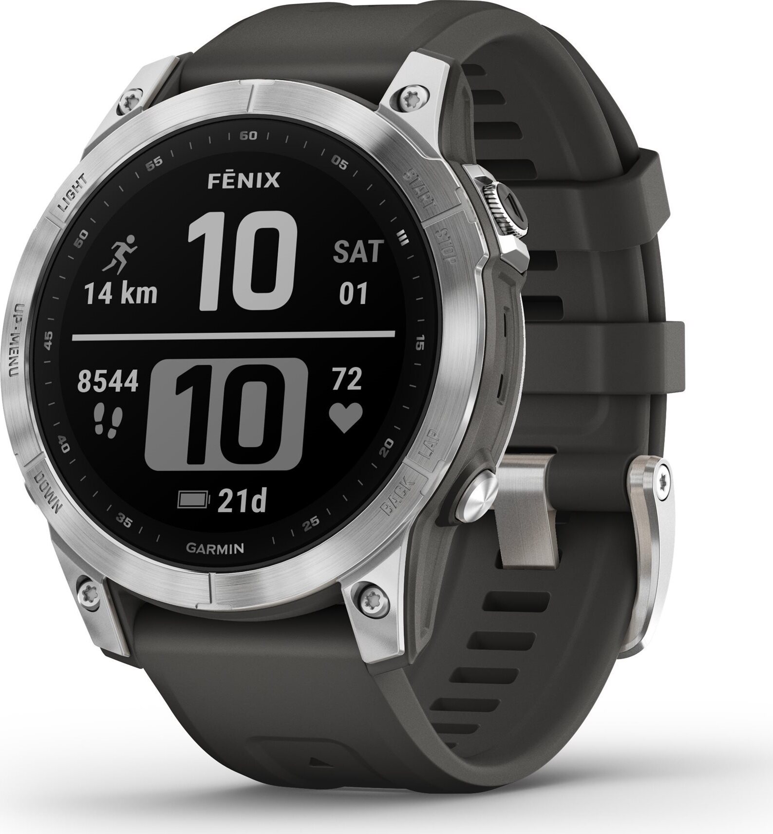 Garmin Fenix 7 Silver/Graphite Band