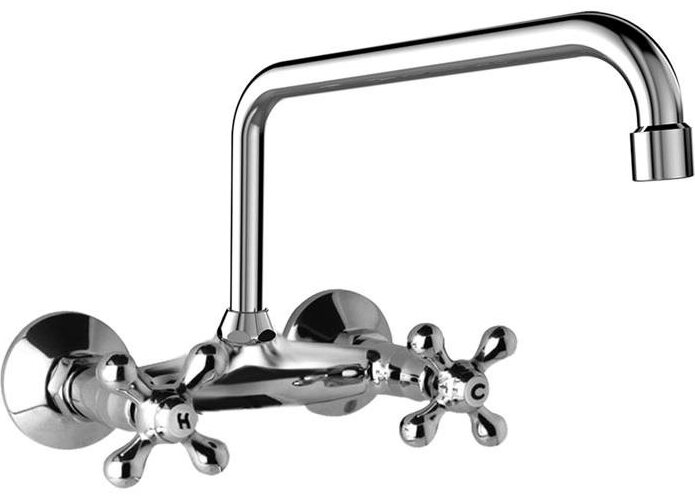 Mereo Retro Viktoria batéria drezová, nástenná, 100 mm, s U ramienkom trubkovým o 18 mm – 230 mm