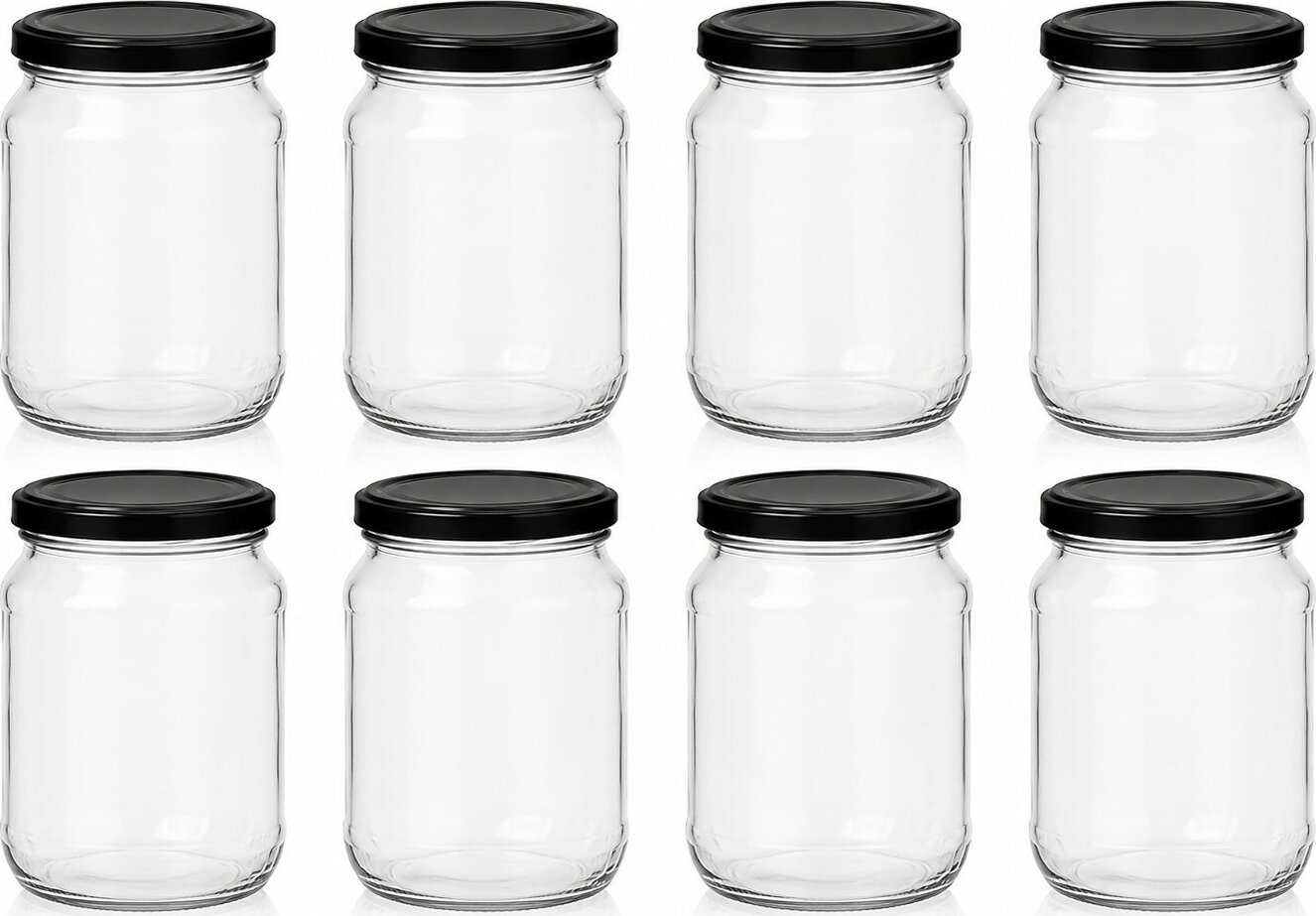 DuraHome Sklenice zavařovací 720 ml s víčkem 82, 8 ks