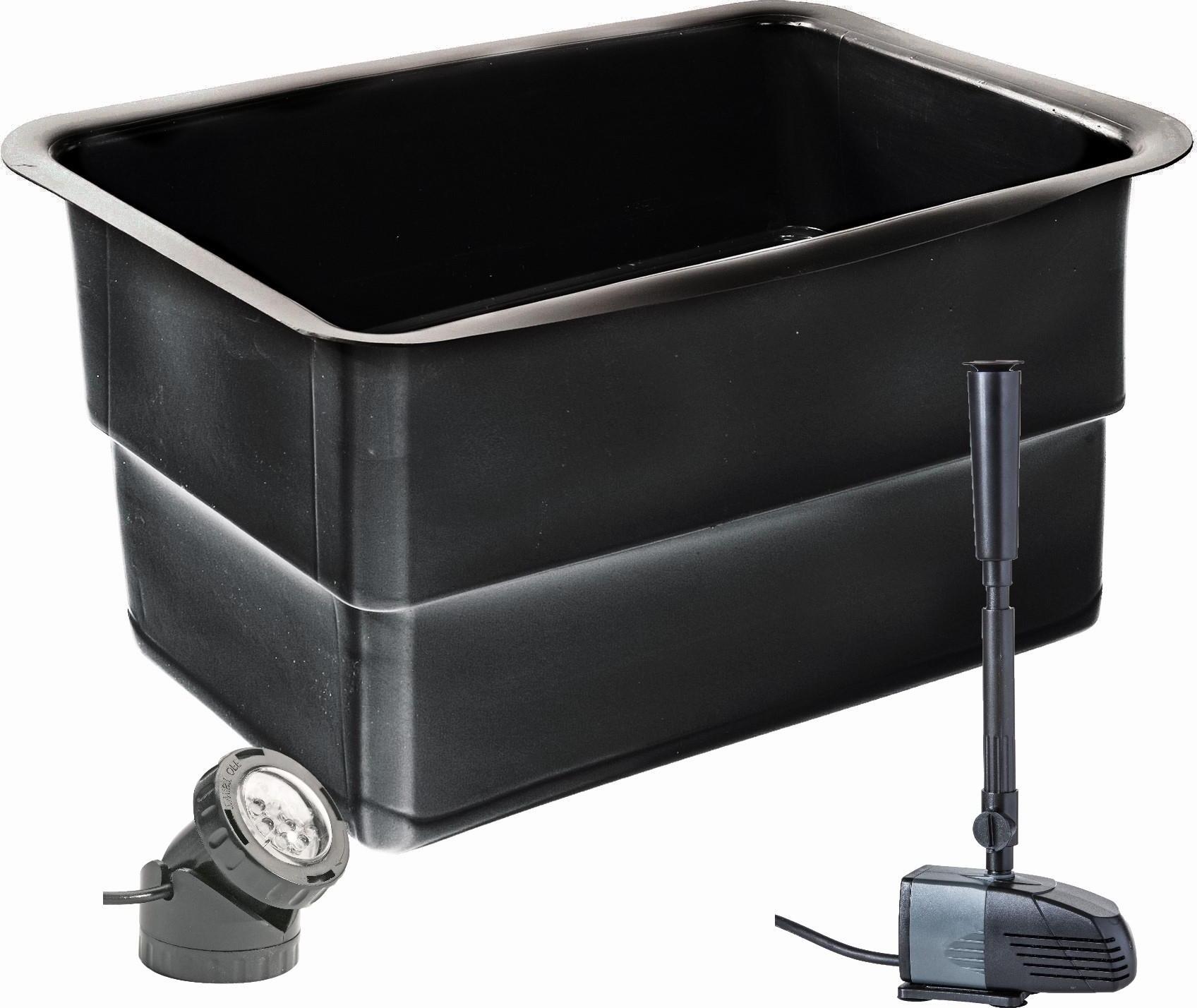 Heissner He9900016 súprava plastového terasového jazierka, 110 l