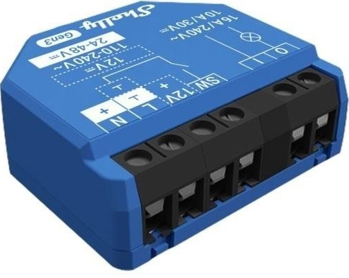 Shelly Gen3 1, spínací modul, WiFi
