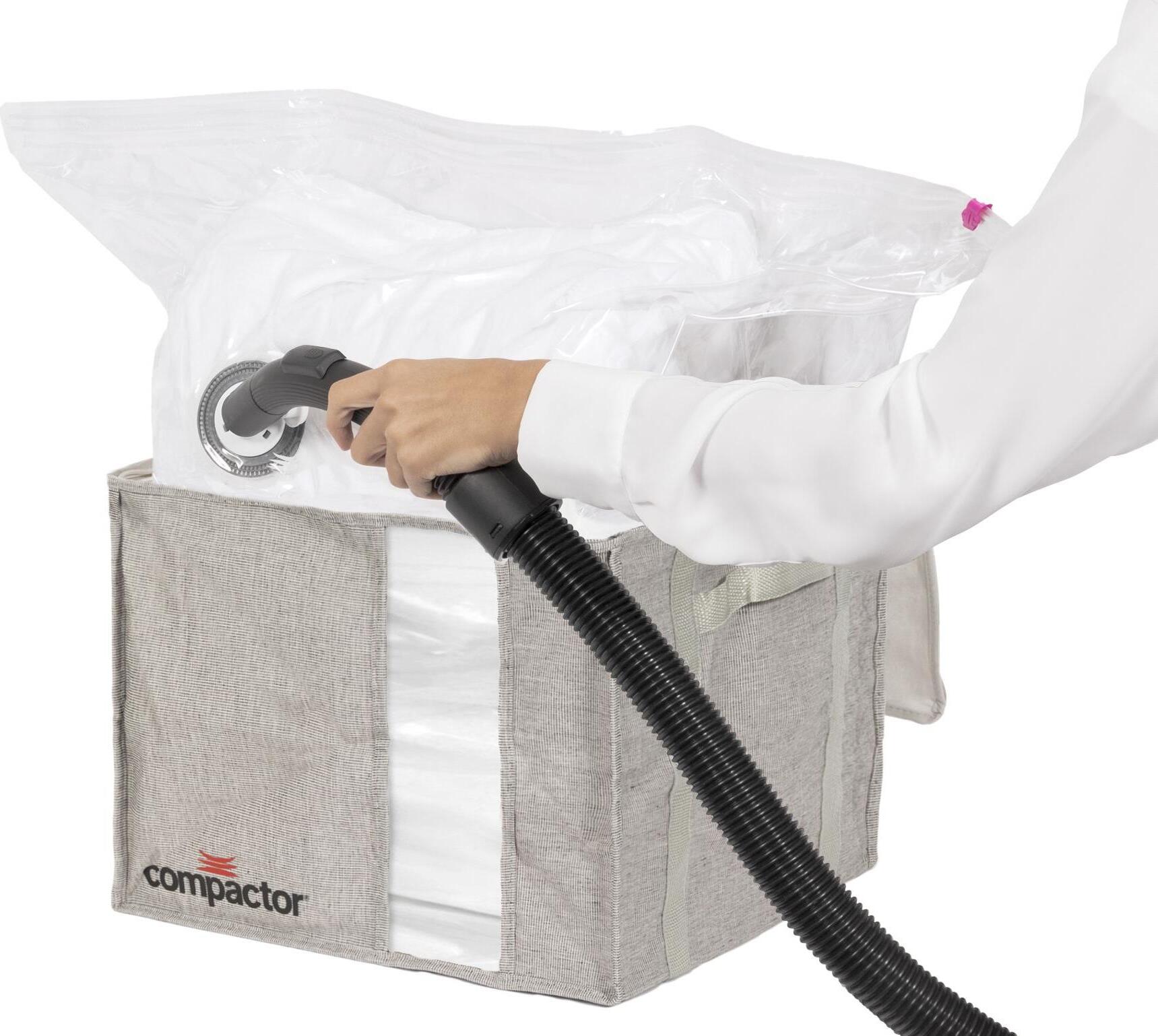 Compactor OXFORD vákuový úložný box M, 36 × 42 × 33 cm, pevné puzdro, polyester-bavlna