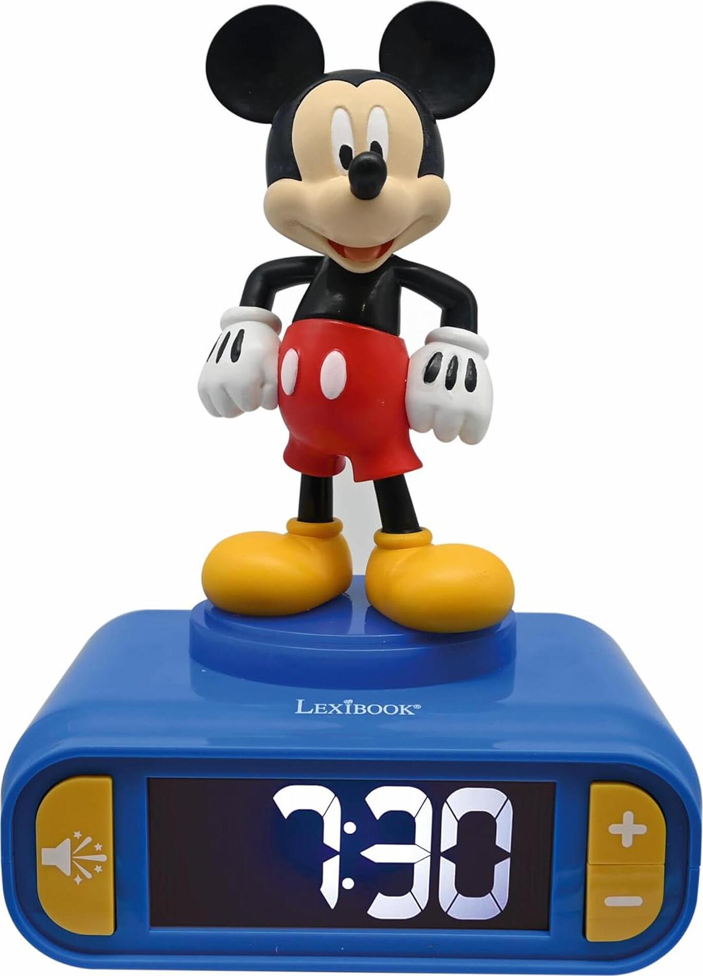 Lexibook Budík s nočným 3D svetlom Myšiak Mickey