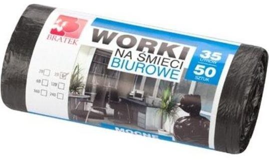 BRATEK vrecia na odpad 35 l, 50 ks