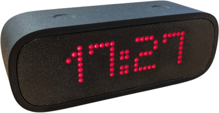 inkVision Atmos Smart Clock, tmavý dub
