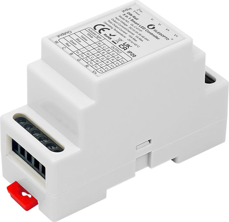 GLEDOPTO GL-C-011P - ZigBee Pro DIN lišta 5v1 ovladač LED pásků