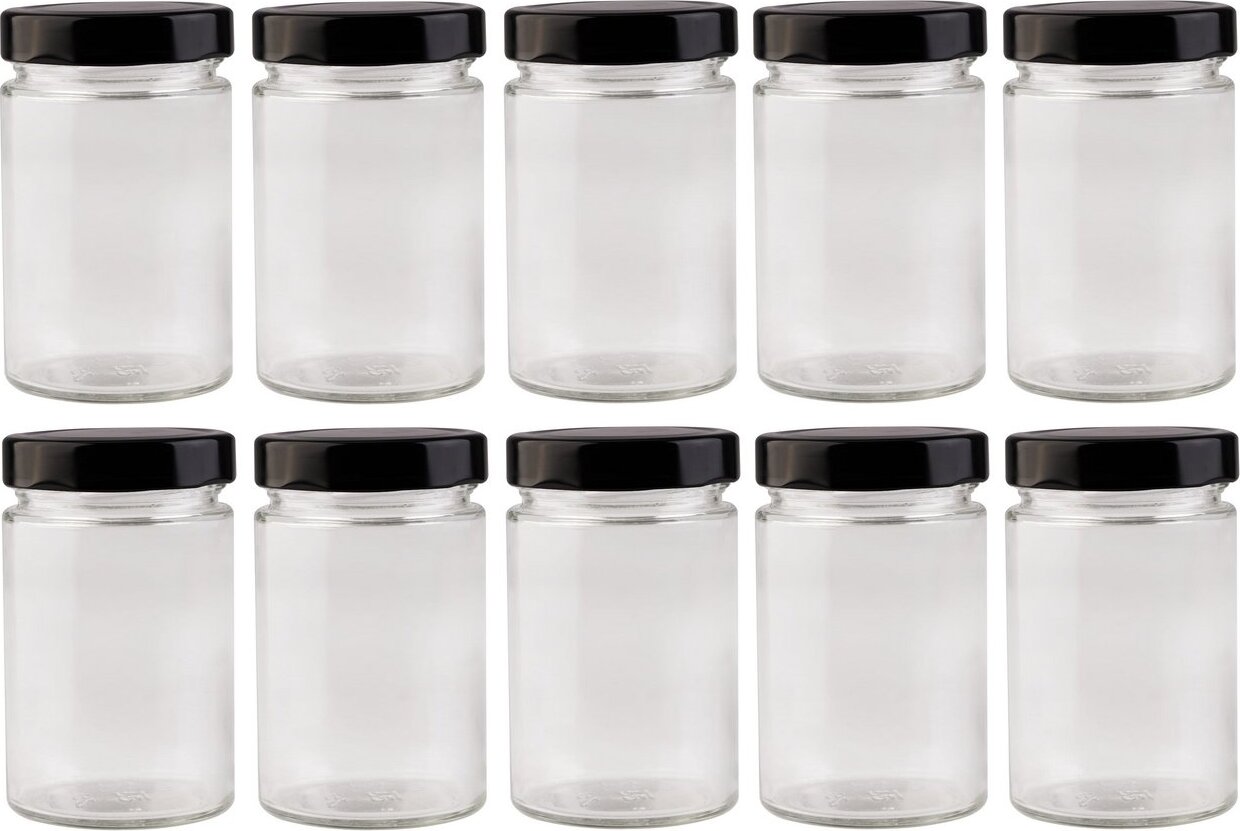 DuraHome Sklenice zavařovací 330 ml s víčkem 66, 10 ks
