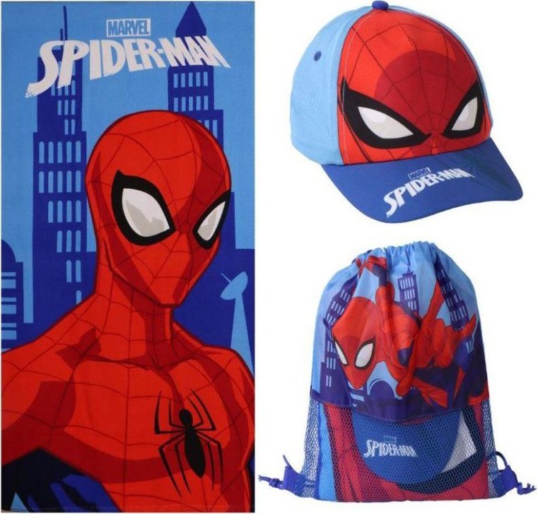 Marvel Spiderman: Mask – súprava osušky, šiltovky a vaku na cvičenie