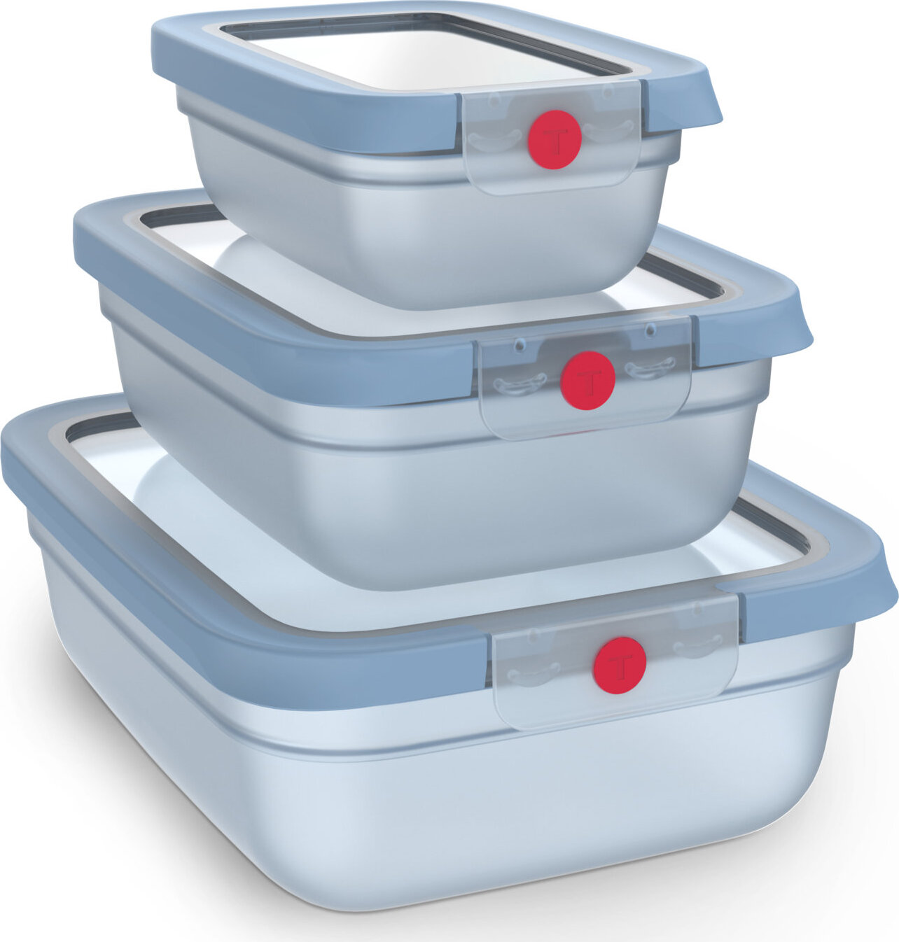 Tefal Sada dóz 3 ks OneClick N1230210 modrá