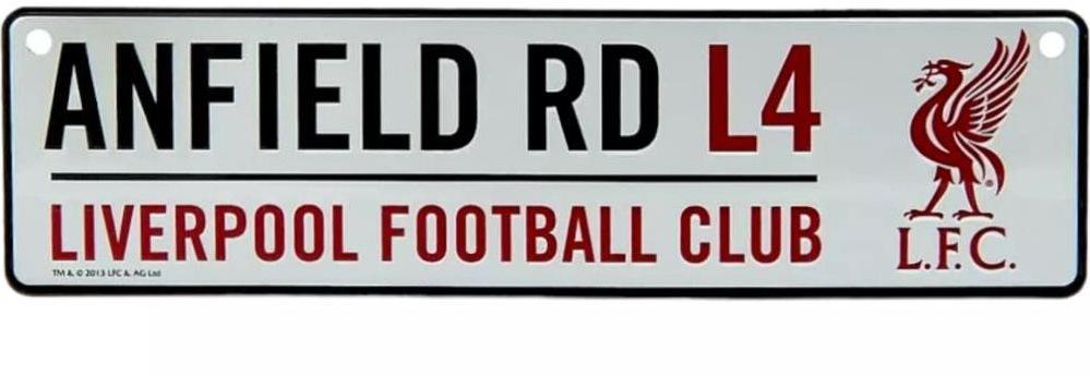 Liverpool FC: Anfield RD – ceduľa na stenu
