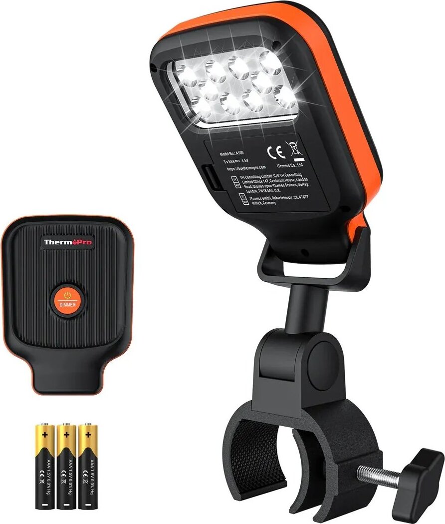 ThermoPro A100 Vonkajšie svetlo na gril pre BBQ s 10 LED diódami