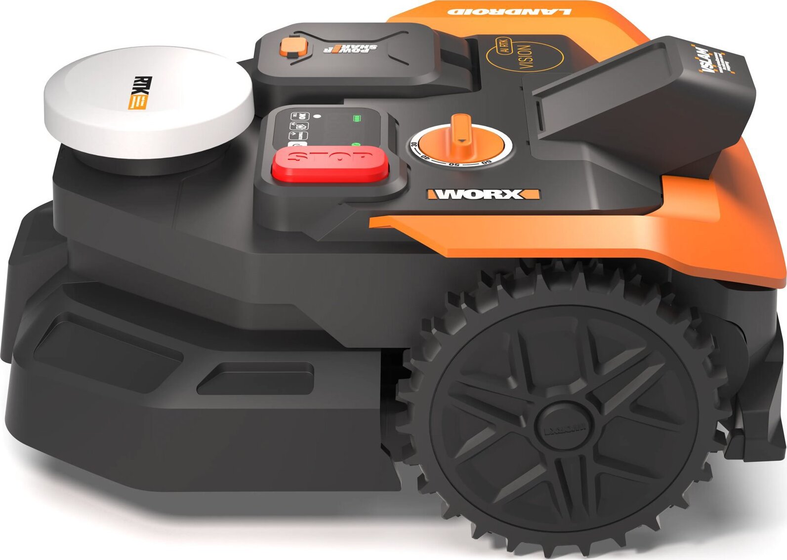 WORX Robotická kosačka WR305E Vision Cloud 500 m2 (RTK + AI V-SLAM Mono)