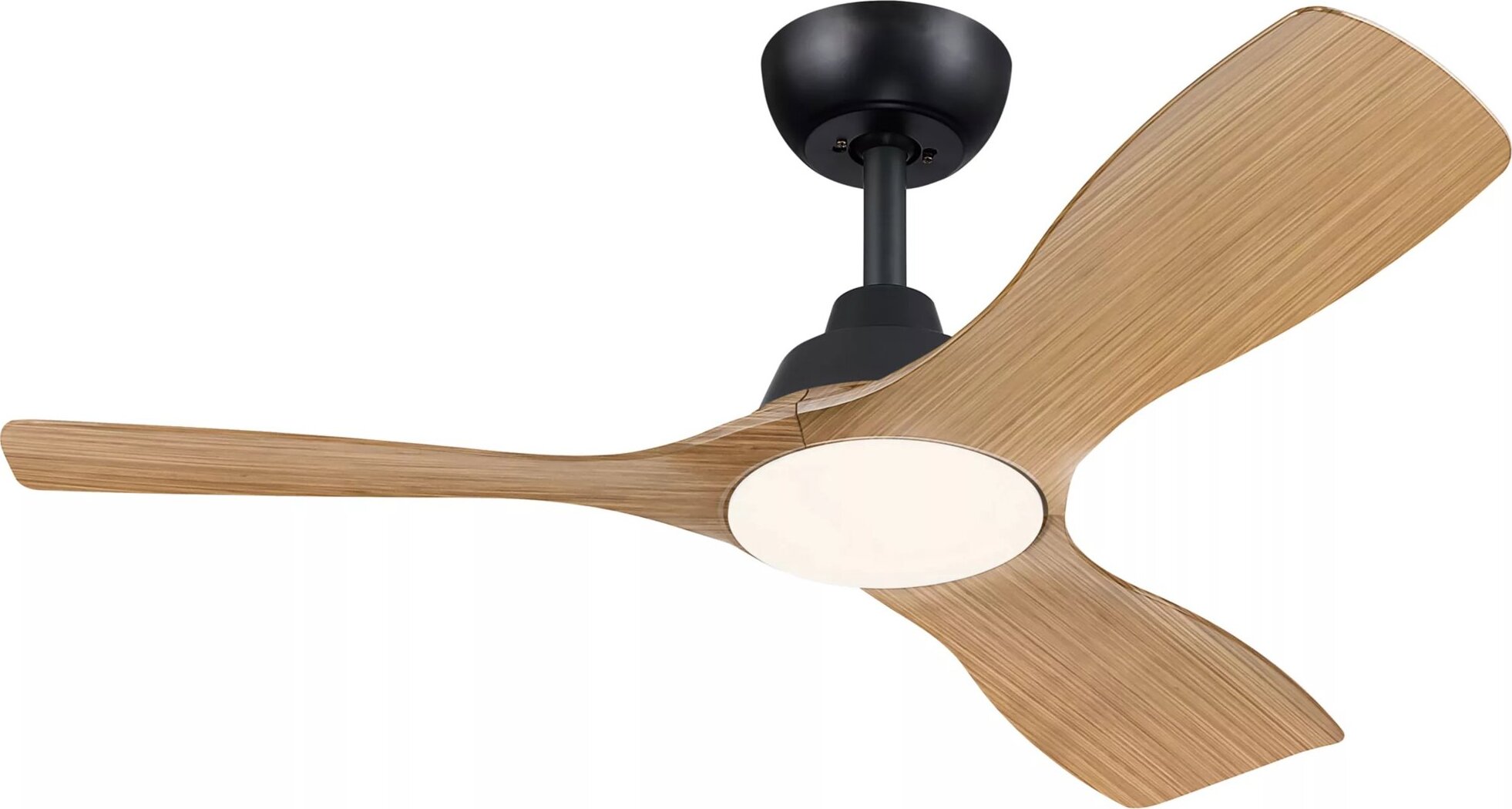Philips Olas stropný ventilátor a svietidlo 30 W + 24 W čierny a drevo