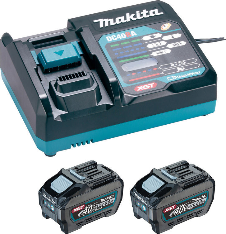 MAKITA Súprava Li-Ion XGT 40 V 2× Akumulátor BL4050F + Nabíjačka DC40RA