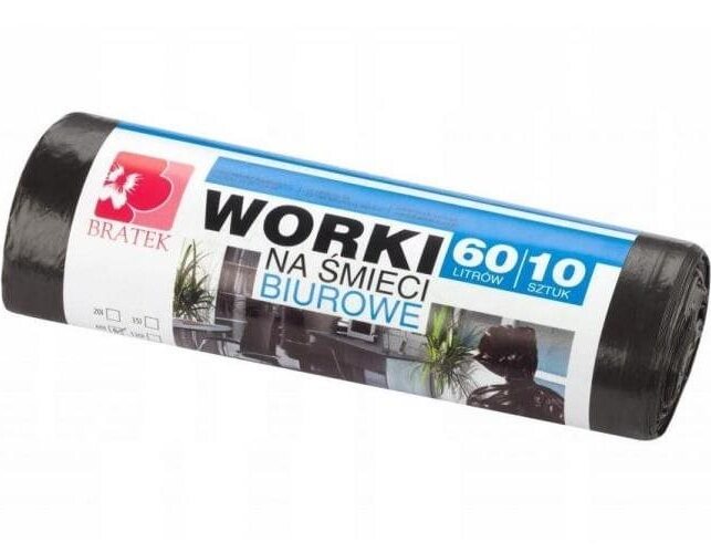 BRATEK odolné vrecia na odpad 60 l, 10 ks