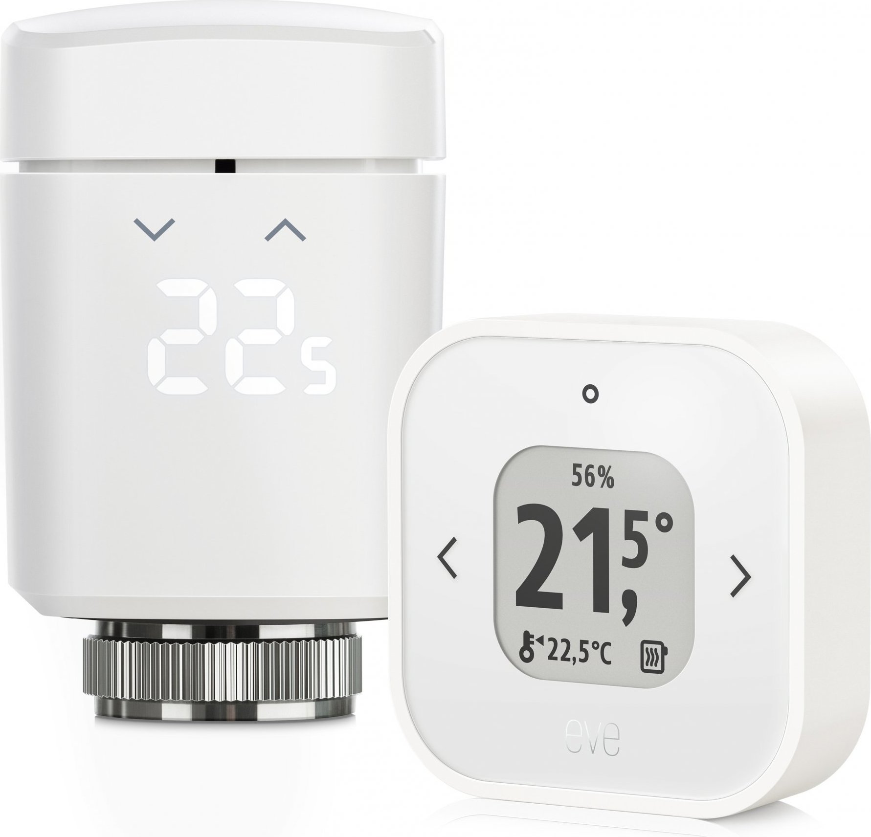 Eve Thermo Comfort Sada Bundle – 1× Thermo Control (Matter) + 1× Eve Thermo (Matter)