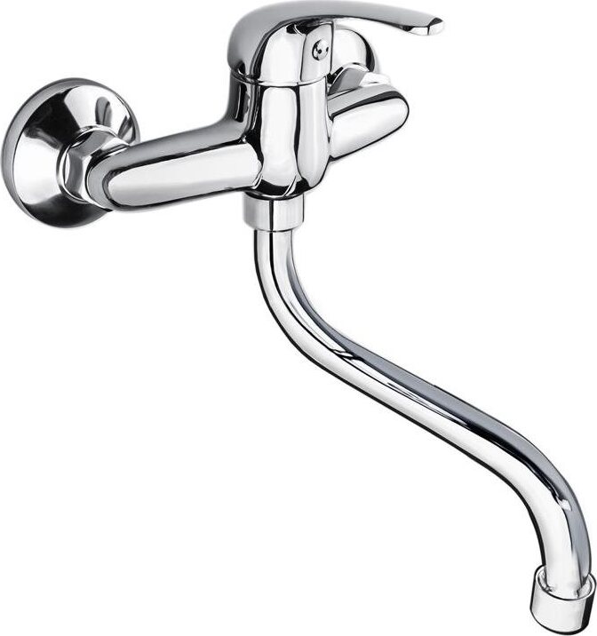 Mereo Drezová nástenná batéria, Lila, 100 mm, s ramienkom rúrkovým o 18 mm – 200 mm, chróm