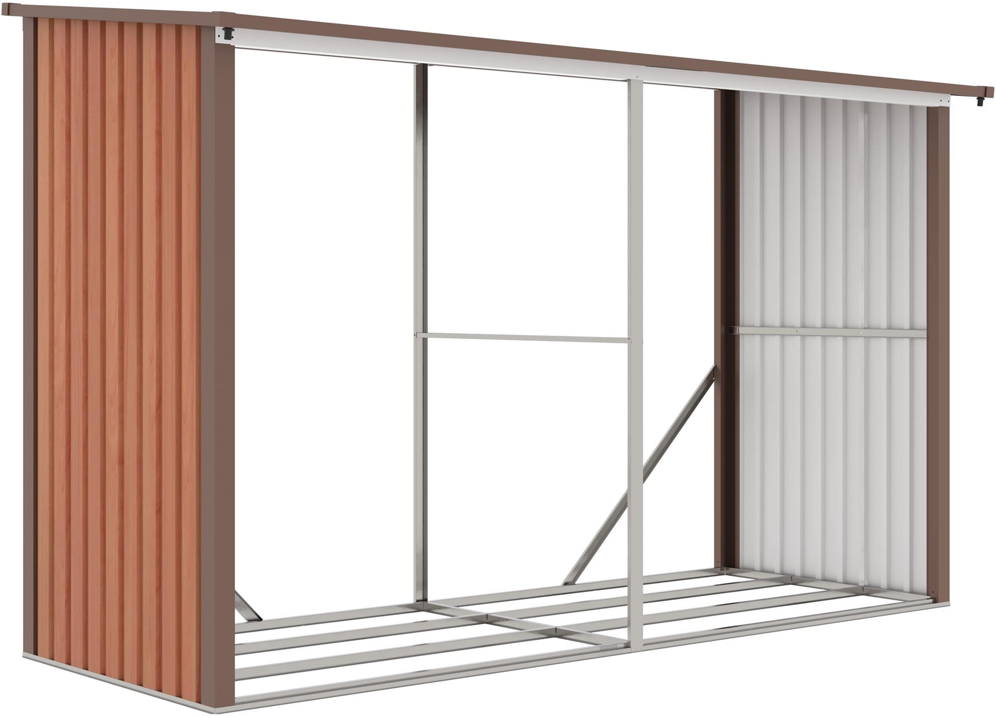 G21 Dreváreň WOH 682, hnedá – 302 × 190 × 111,9 cm