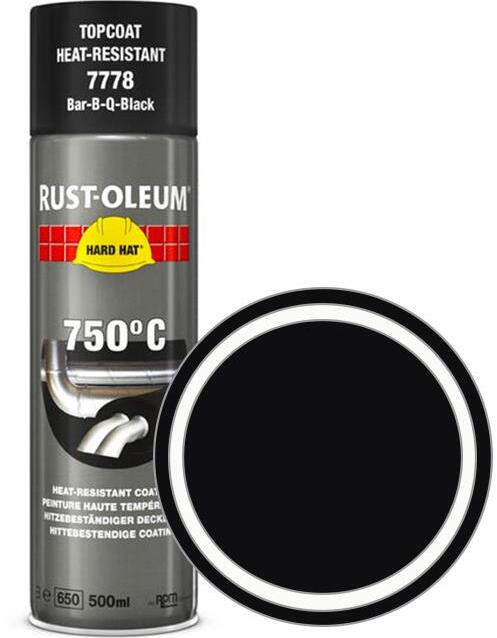 Rust-Oleum Tepelne odolná farba v spreji Heat Resistant Aerosól 750 °C/500 ml čierna