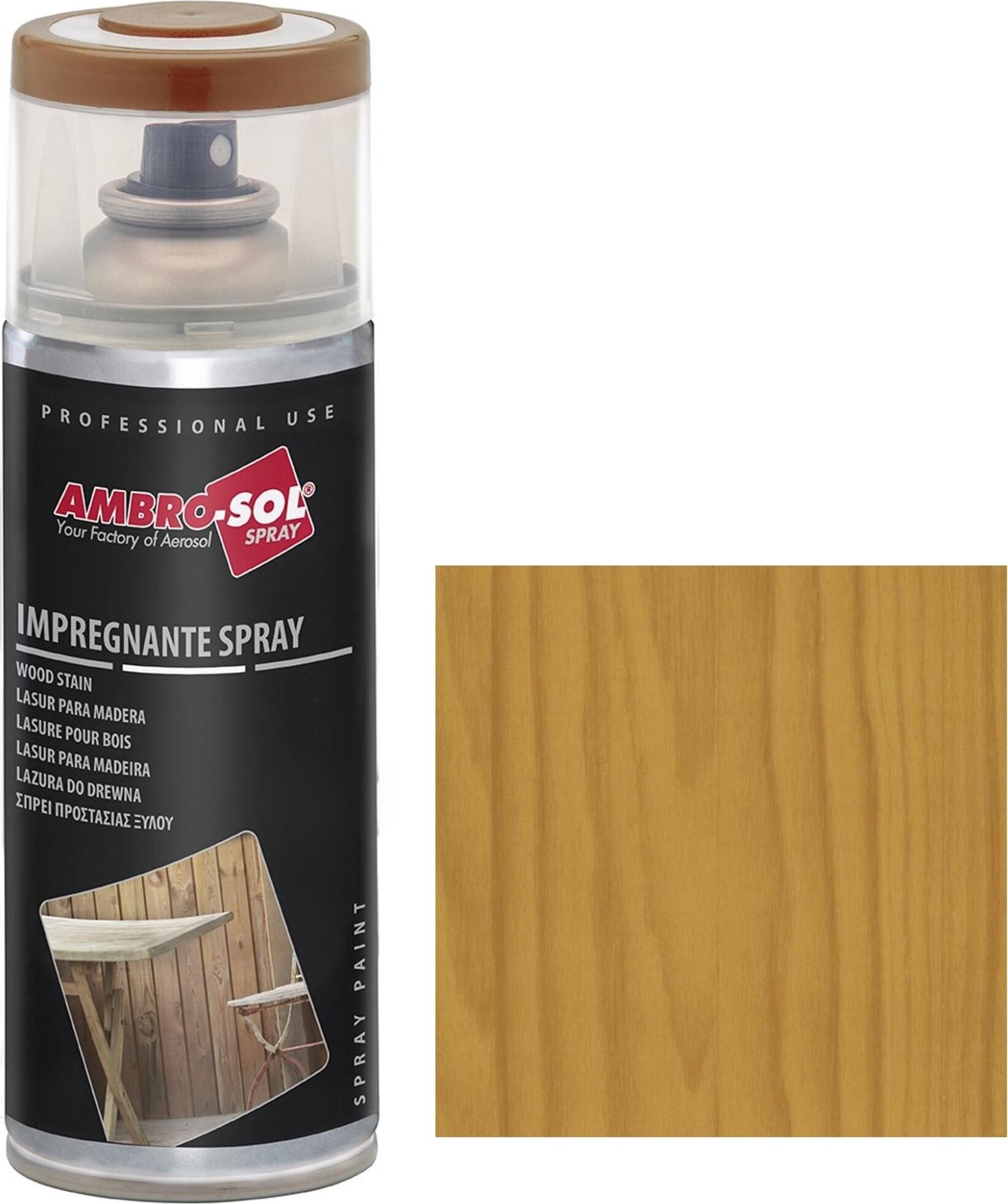 Wilckens Lazúra na drevo v spreji Wood Stain, 400 ml, AS. V407NC