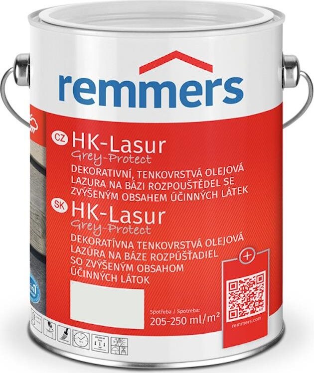 Remmers HK Lazura Grey Protect 5 l Silbergrau / Striebristo šedá