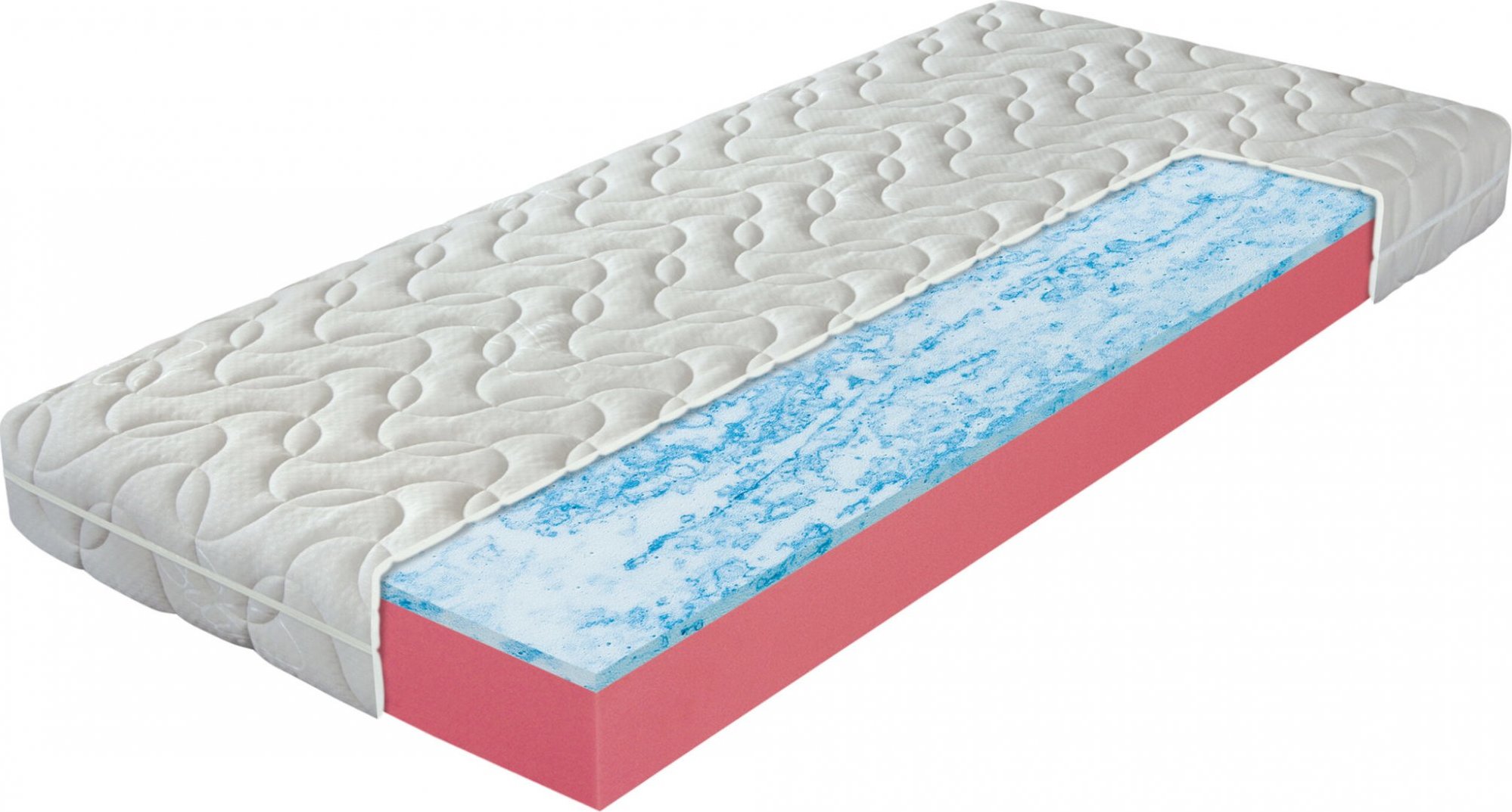 Pala Airgel Stone Antialergic, tuhý matrac s vyššou nosnosťou do 150 kg, 160 × 200 cm