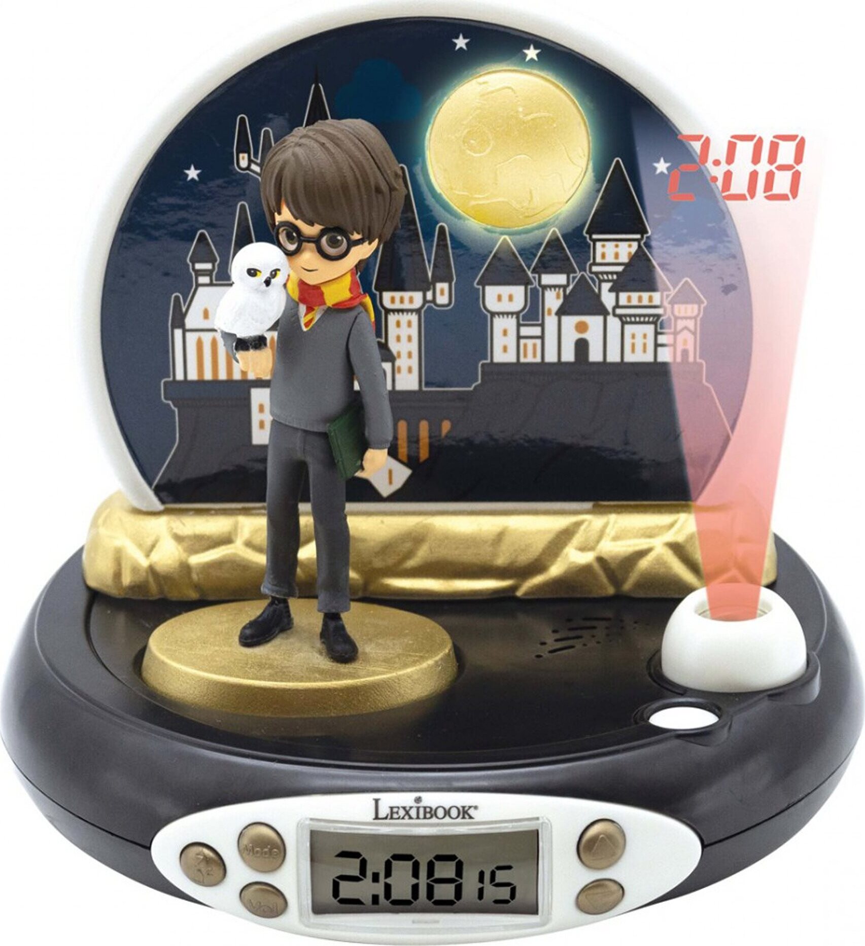 Lexibook Harry Potter Projekčné 3D hodiny so zvukmi superhrdinov