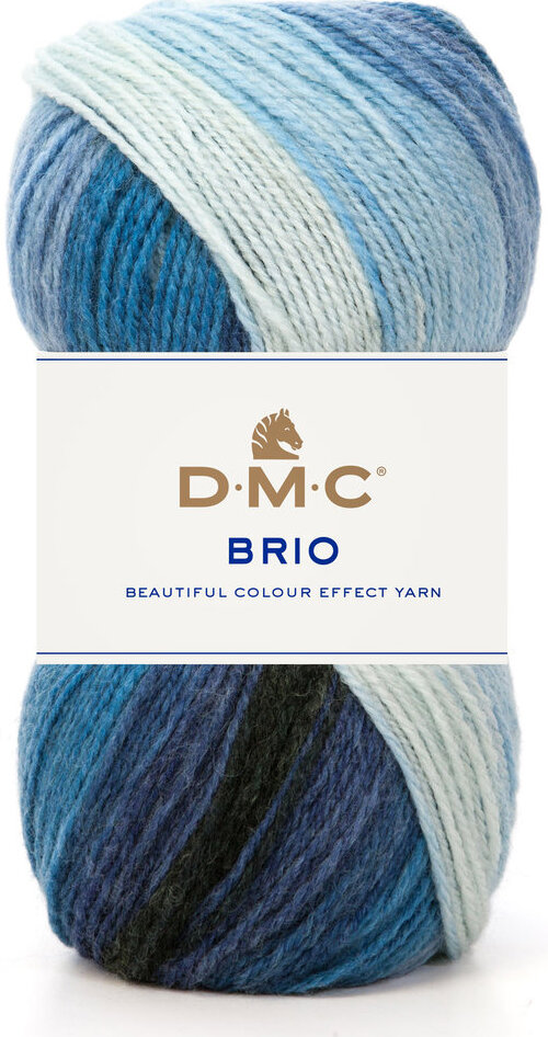 DMC Brio viacfarebná priadza 100 g, odtieň 402, modrá