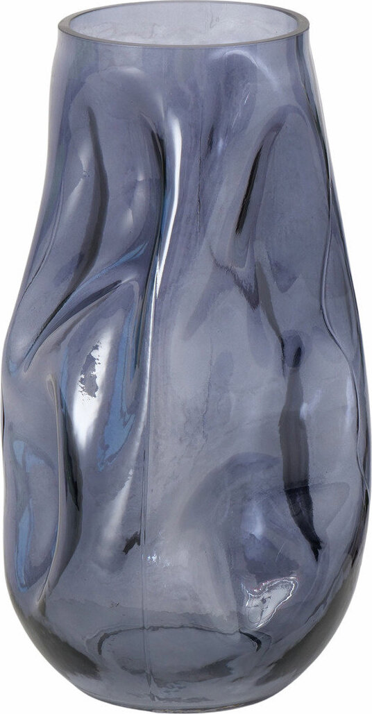 Boltze Sklenená váza LOJIN, metalický odtieň, 27,8 cm