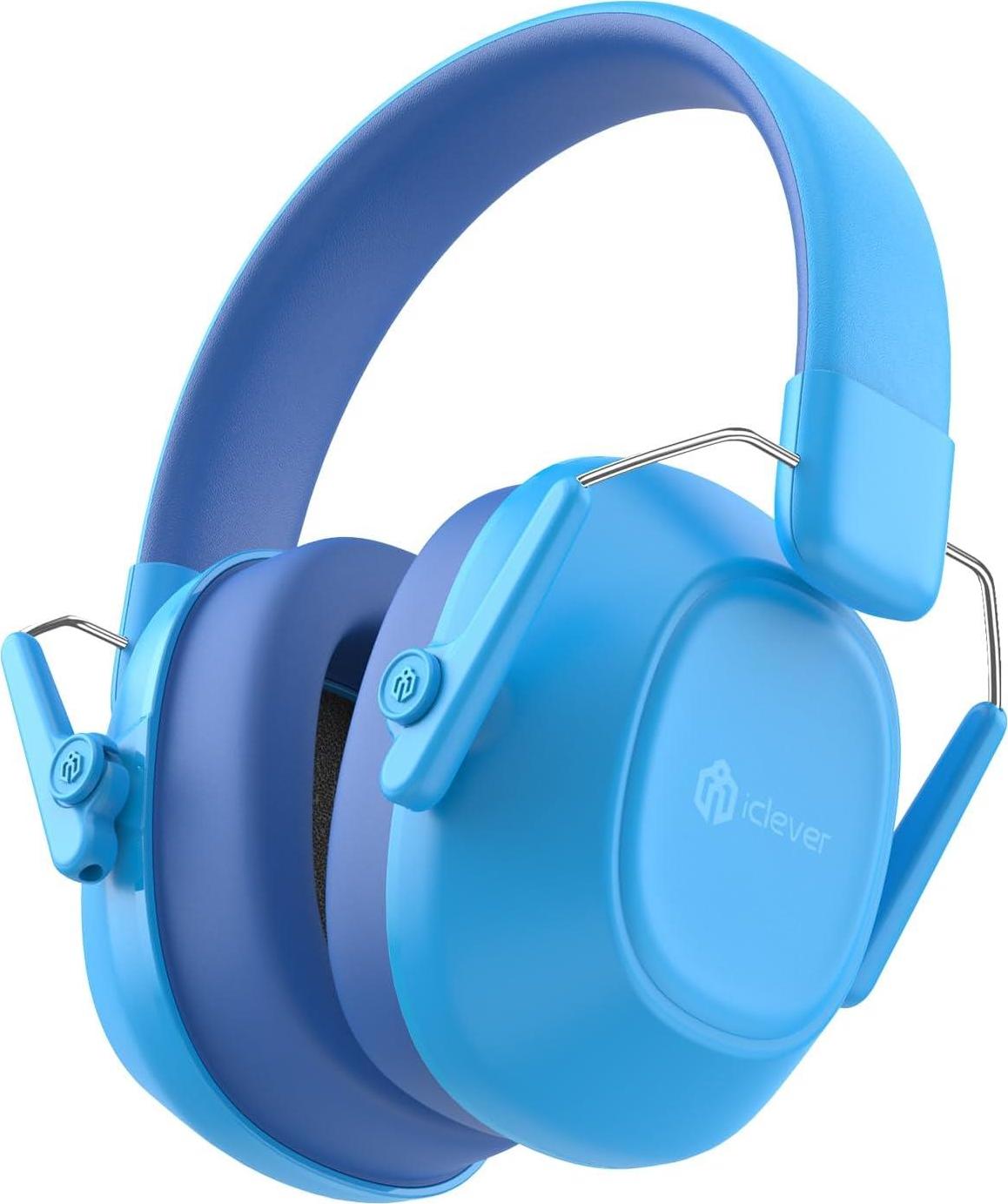 iClever Noise Cancelling Ear Muffs for Kids Blue
