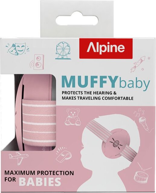 ALPINE Muffy Baby – detské izolačné slúchadlá Blush