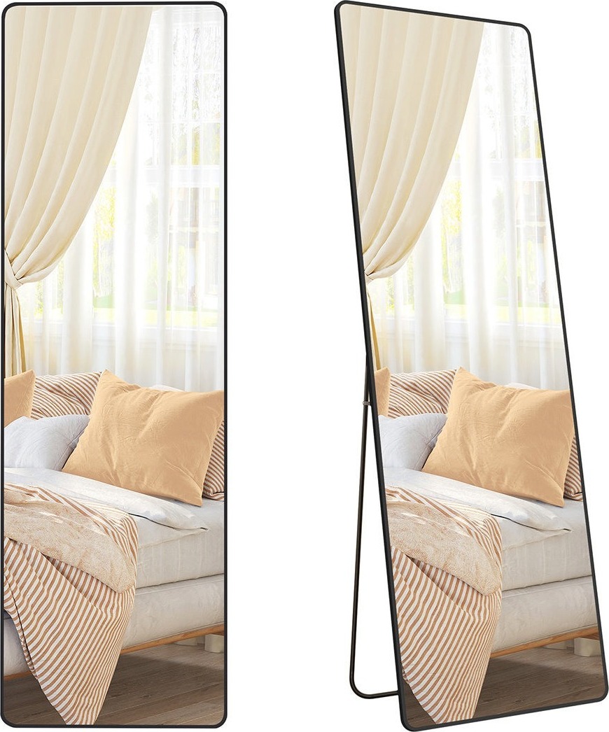 Songmics Bleer Voľne stojacie zrkadlo 160 cm čierne II